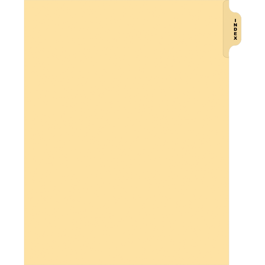 Legal Exhibit Index Dividers Index Buff 25/pkg