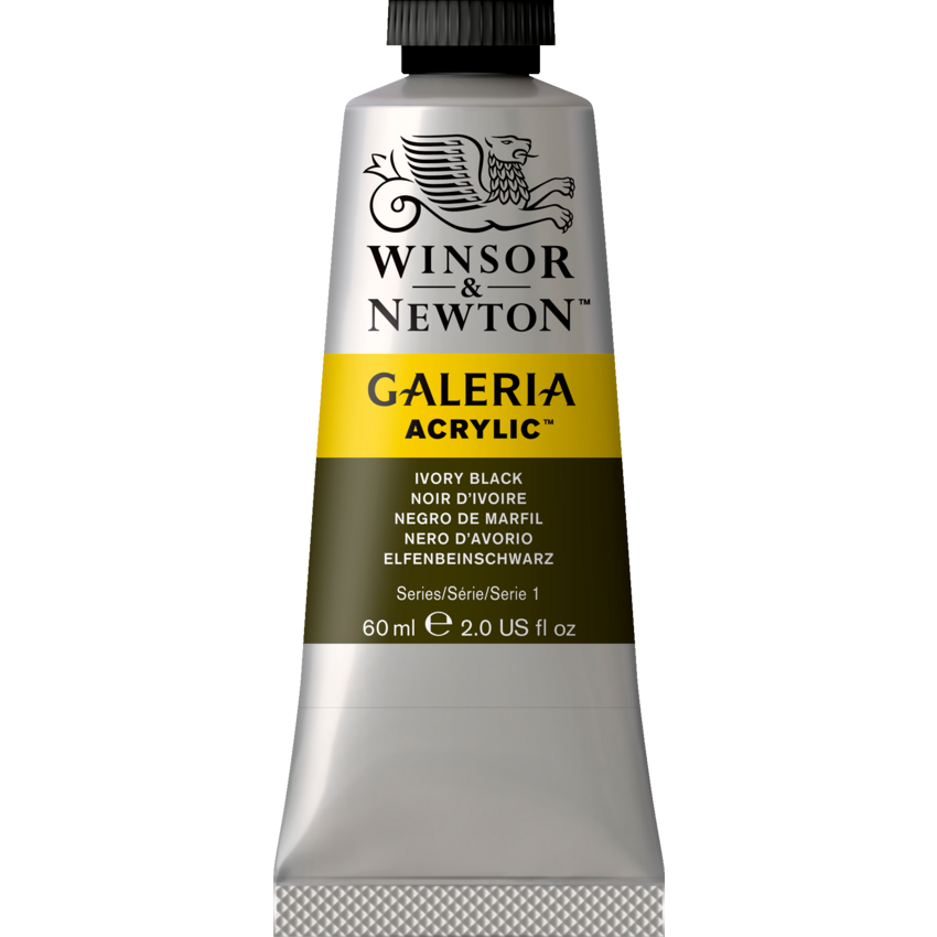 Winsor & Newton® Galeria Acrylic Paint Ivory Black 60 mL