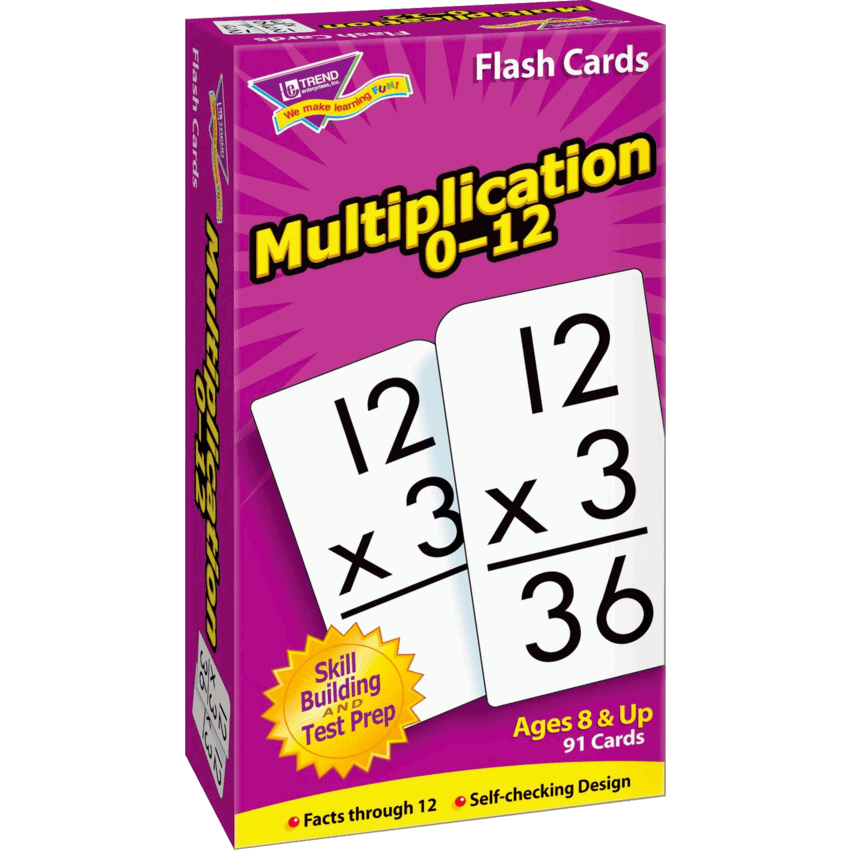 Trend® Skill Drill Flash Cards Multiplication 0-12 91/box