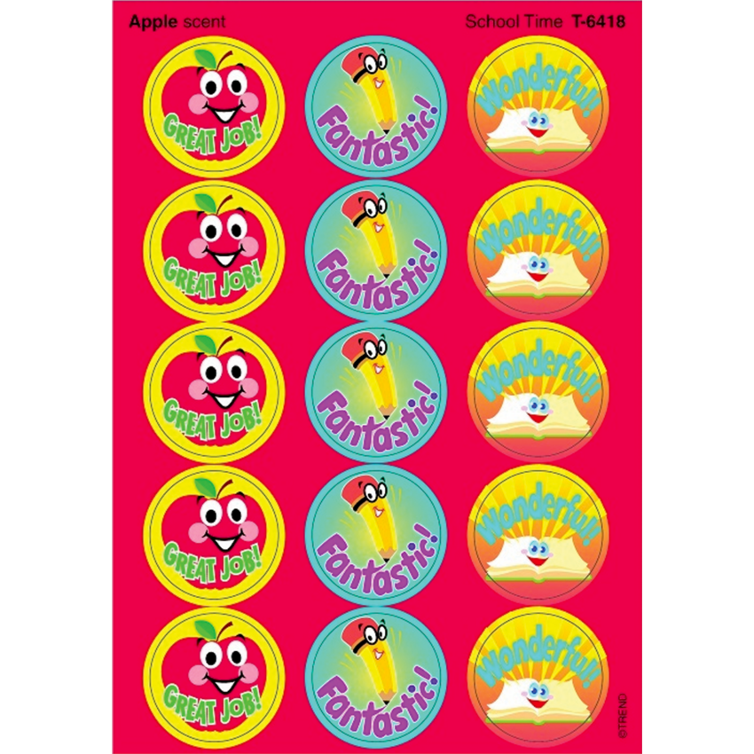 Trend® Stinky School Time - Apple Stickers® 60/pkg