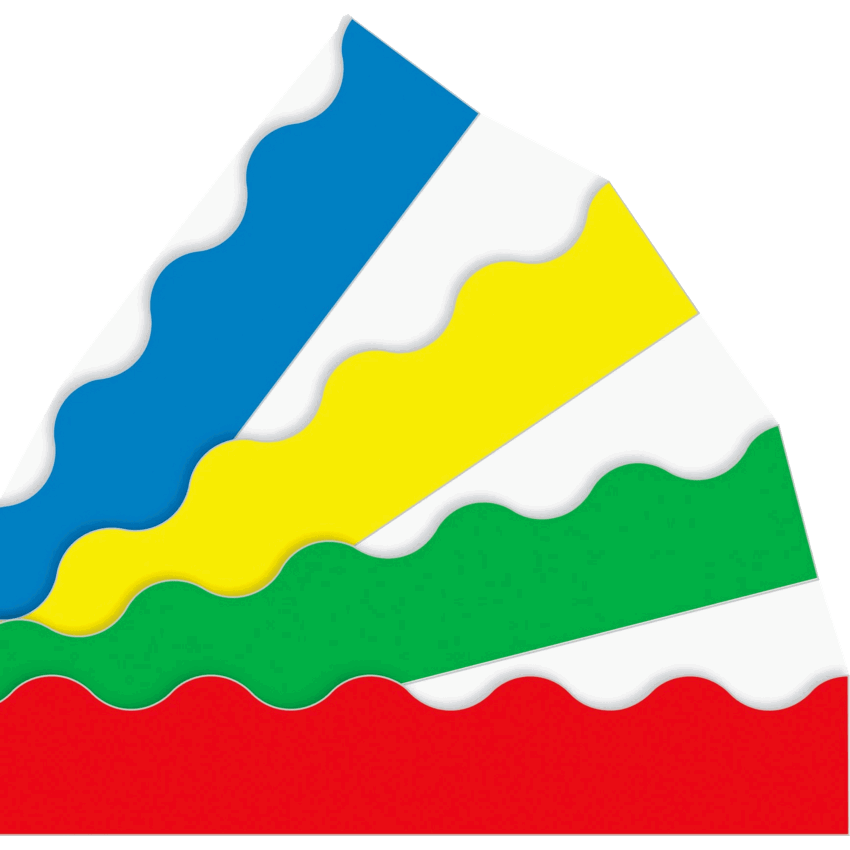 Trend® Terrific Trimmers® Variety Pack- 4 Bright Colours 2-1/4" x 156'