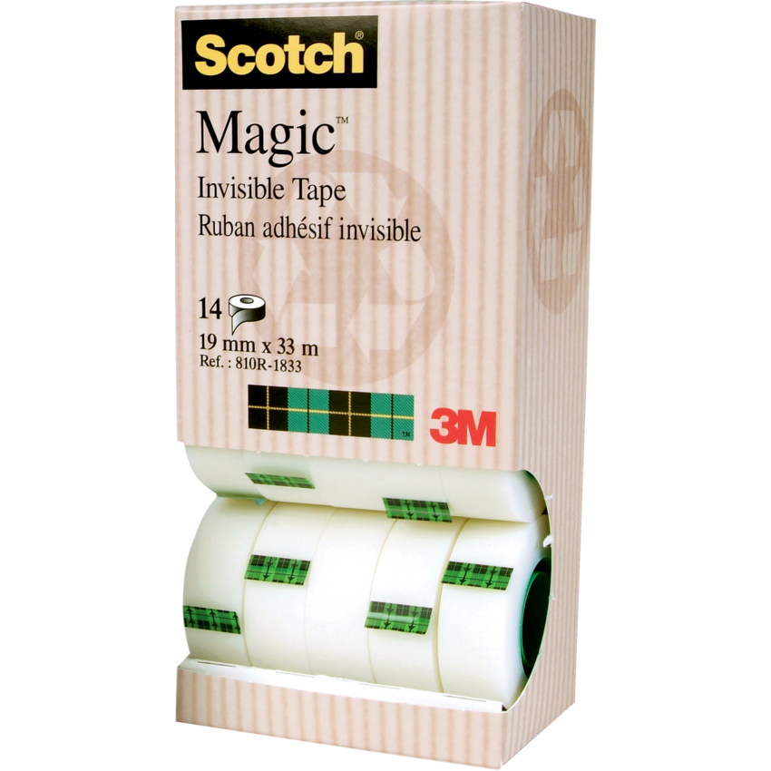 Scotch® Magic™ Invisible Tape Tower 3/4" (19 mm x 33 m) 14/pkg