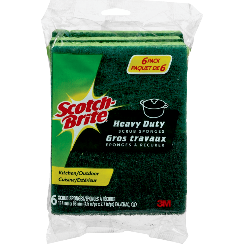 Scotch-Brite® Heavy Duty Scrub Sponges 6/pkg
