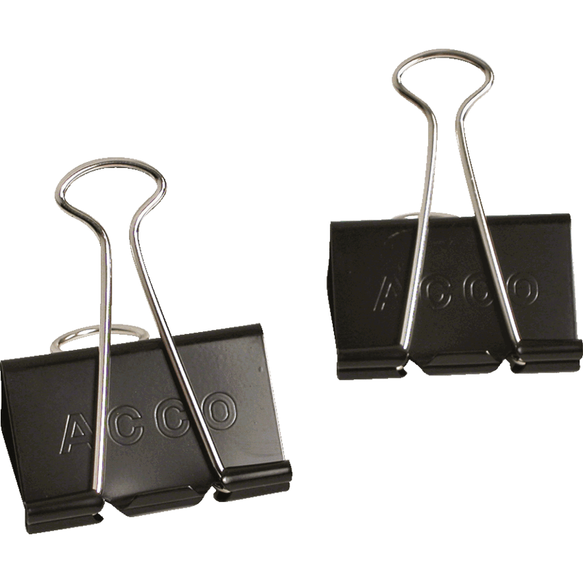 ACCO® Fold-Back Clips 2" 12/box