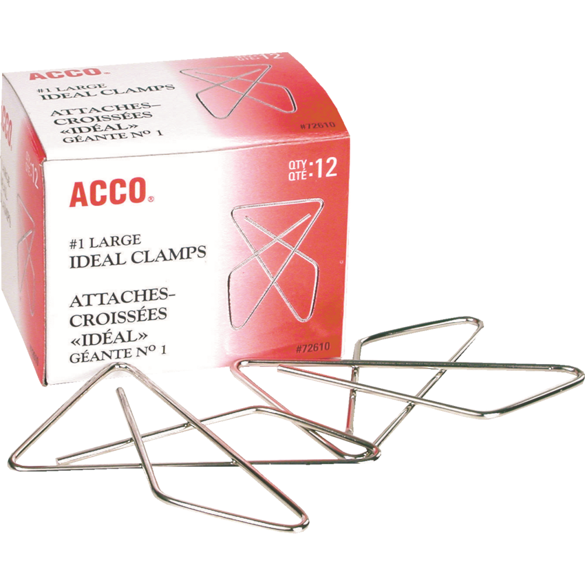 ACCO® Ideal Clamps 1-3/4" x 2-3/8" 12/box
