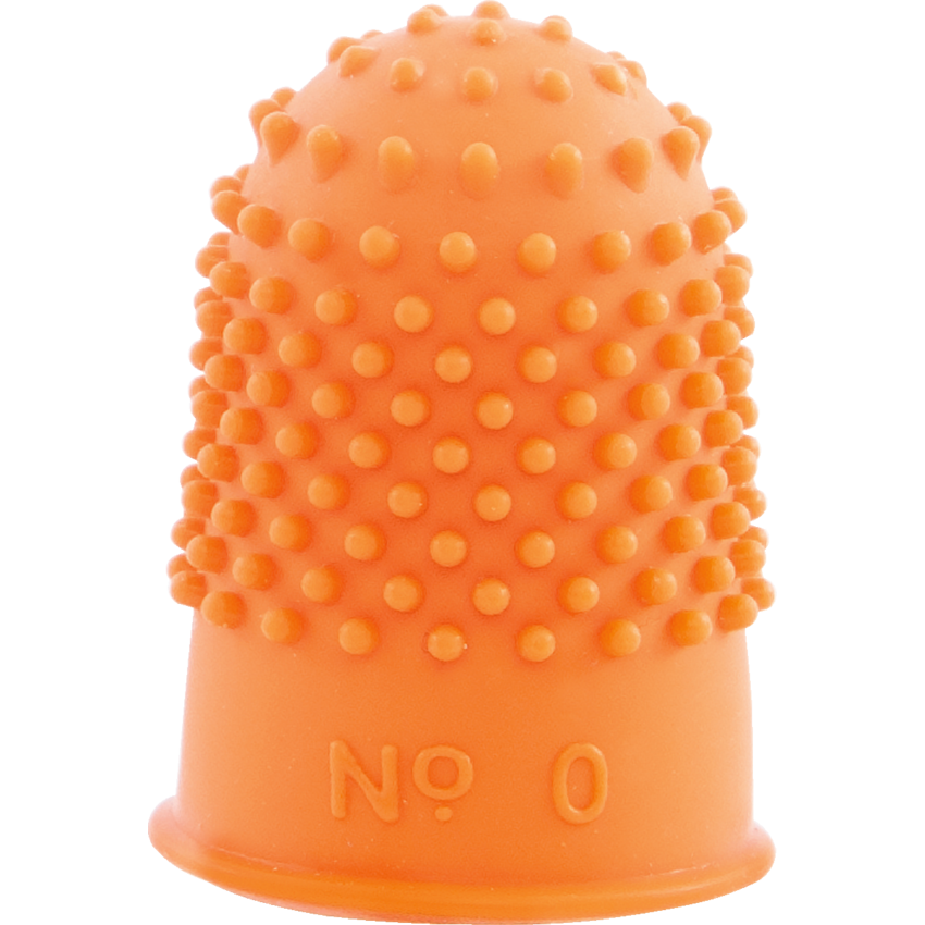 Westcott® Heavy Duty Rubber Finger Stalls Non-Ventilated Small (0) Amber 12/box