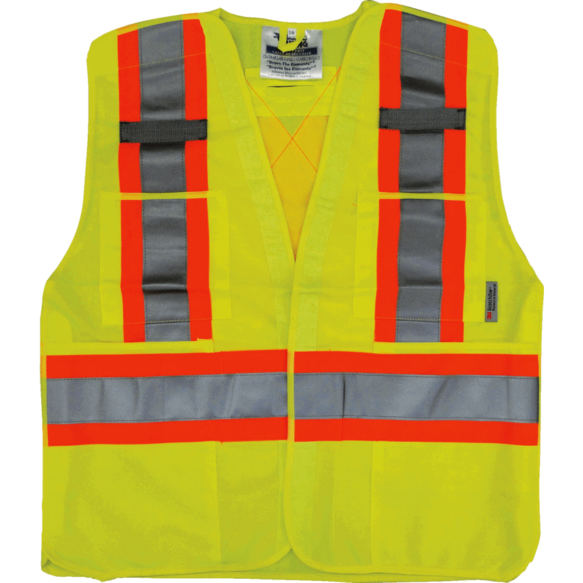 Viking® Safety Vest Tear Away Large/X-Large Lime Green