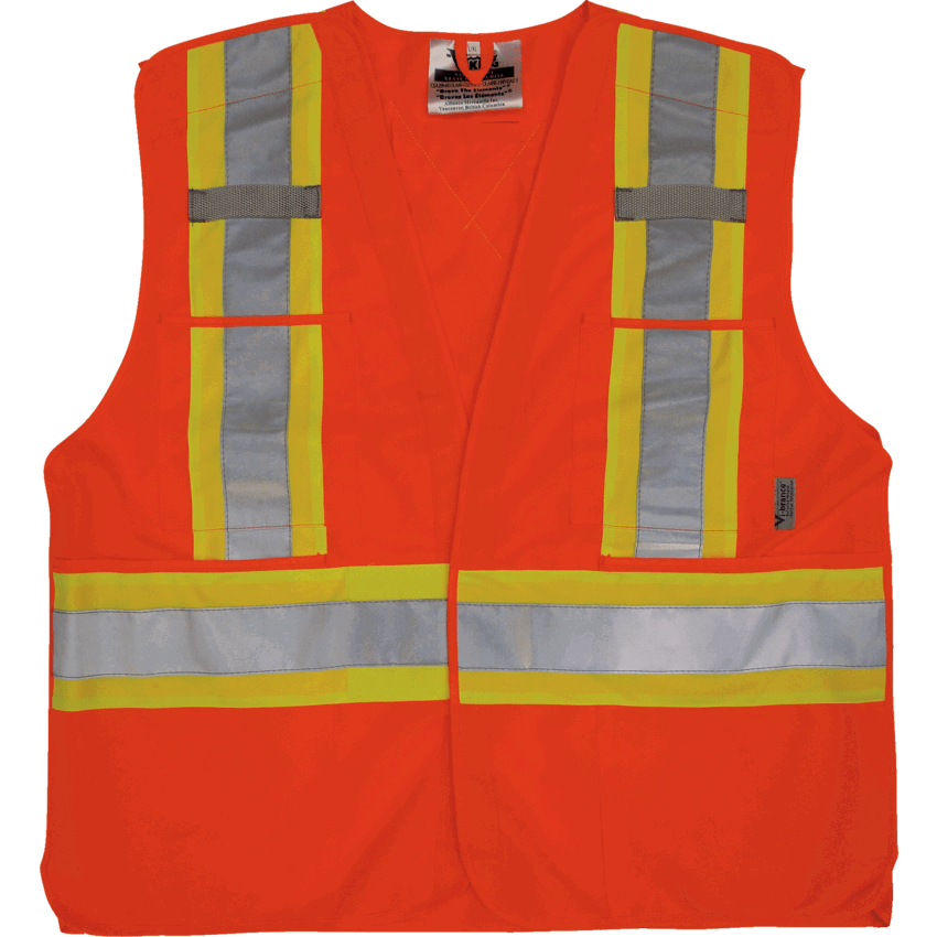 Viking® Safety Vest Tear Away Small/Medium Orange