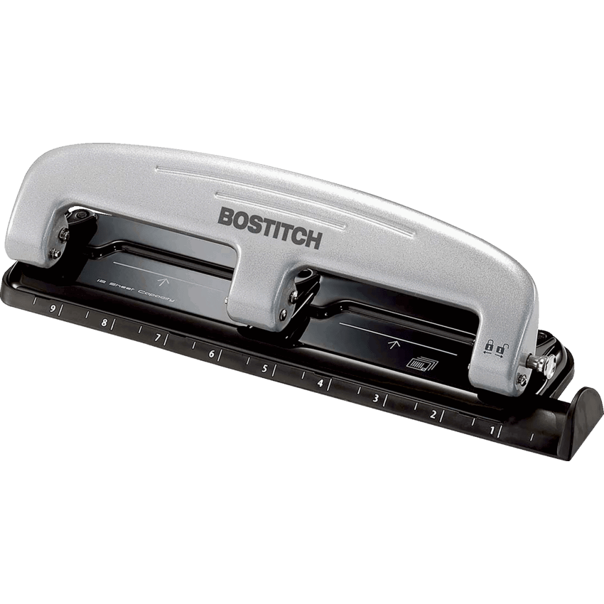 Bostitch® EZ Squeeze™ Three-Hole Punch 12 sheets