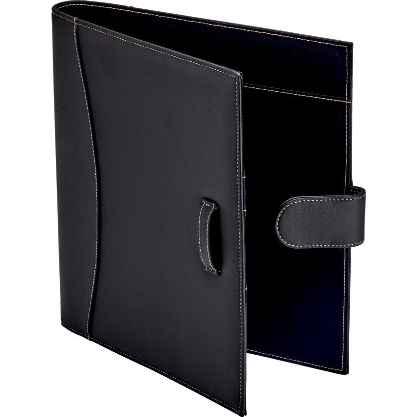 It's Academic Faux Leather Portfolio Folder Black