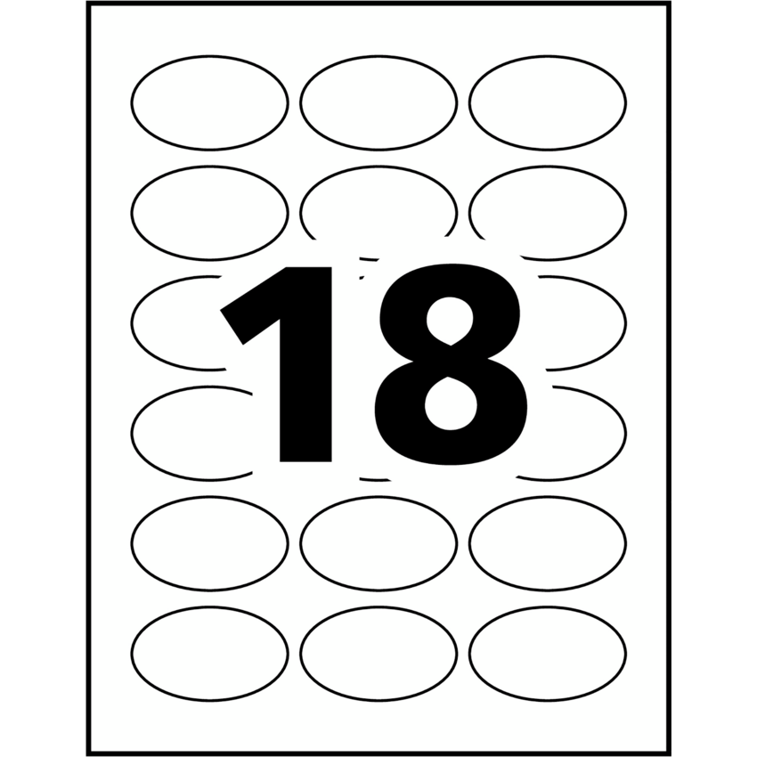 Avery® Print-to-the-Edge Oval Labels 1-1/2" x 2-1/2" Glossy White 180/pkg