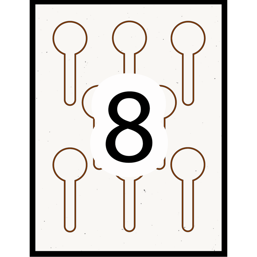 Avery® Print-to-the-Edge Hemp Lid Seal Labels 1-1/2" x 4" Beige 80/pkg