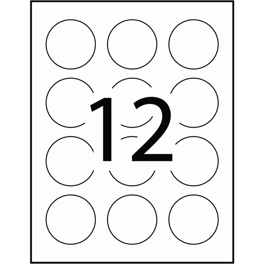 Avery® Print-to-the-Edge Soap and Candle Labels 2" diameter White 96/pkg