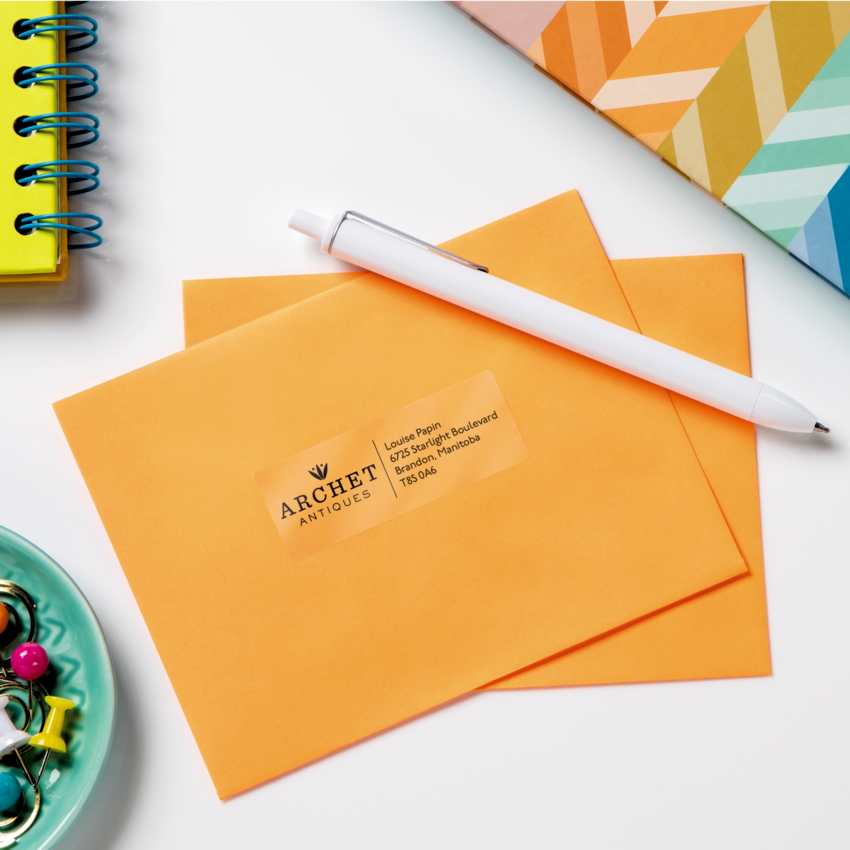 Avery® Easy Peel® Clear Address Labels 1" x 2-5/8" (300 Labels) 10 sheets/pkg