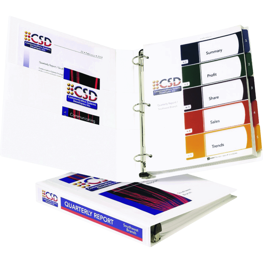 Avery® Heavy Duty Binders with One Touch™ Ring 2" White