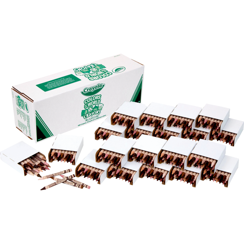 Crayola® Colors Of the World™ Classpack Crayons Assorted Colours 24 per package 20 packages/cse