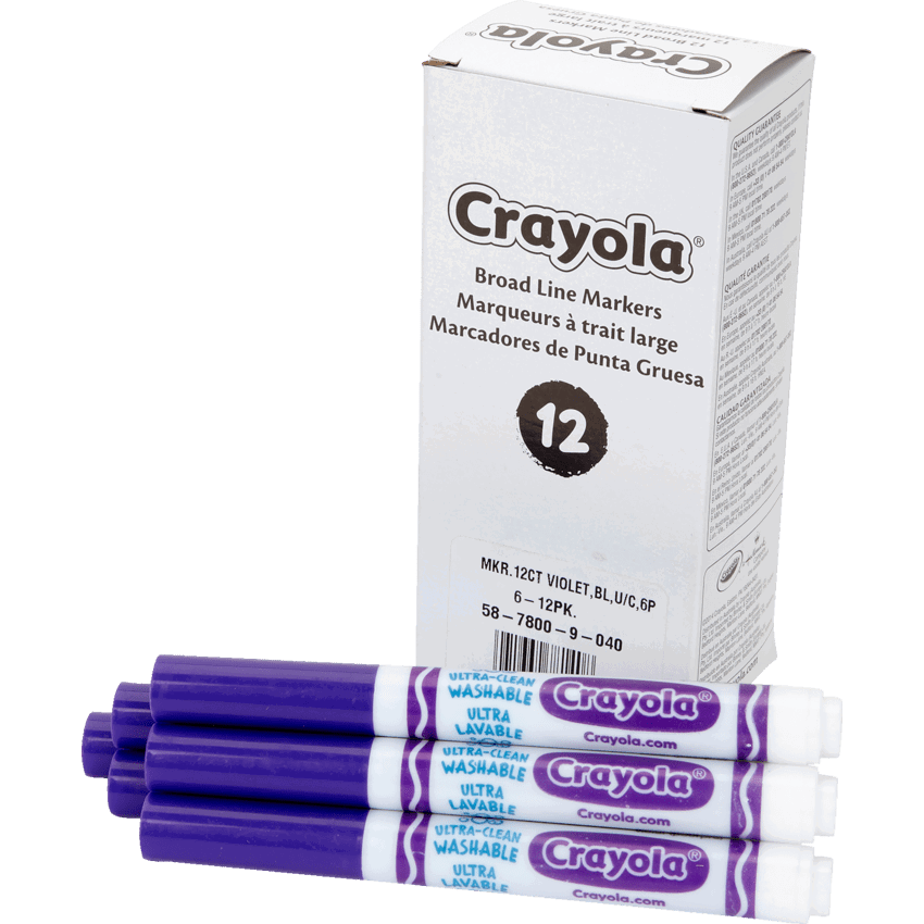 Crayola® Markers Broad Violet 12/box