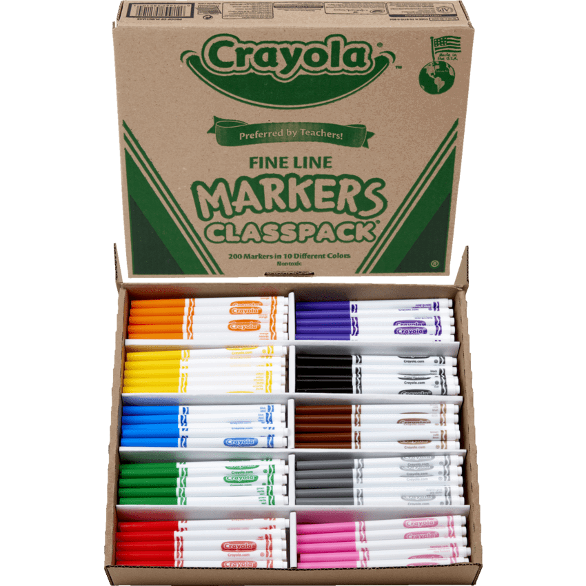 Crayola® Markers Classpack Fine 200/box