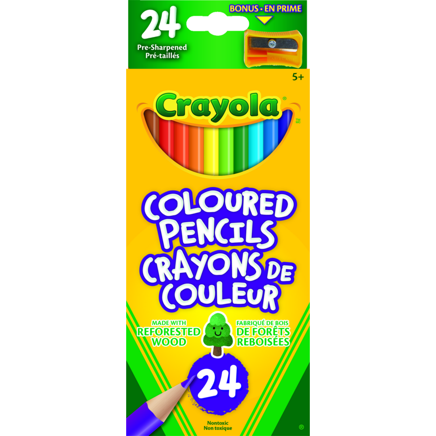 Crayola® Coloured Pencils Assorted Colours 24/pkg