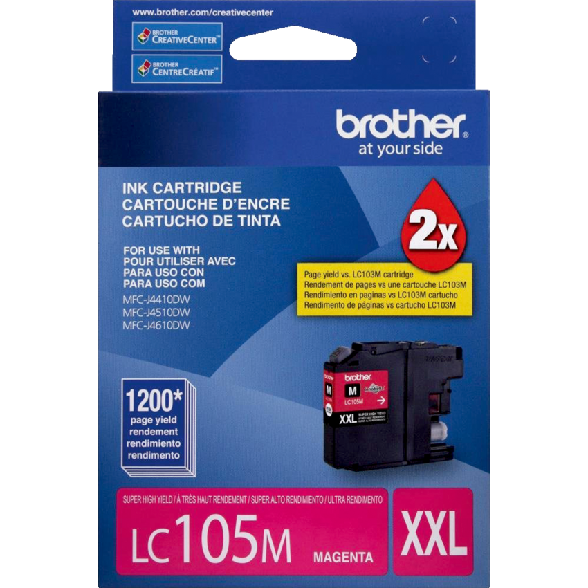 Brother Inkjet Cartridge Super High Yield LC105MXXL Magenta