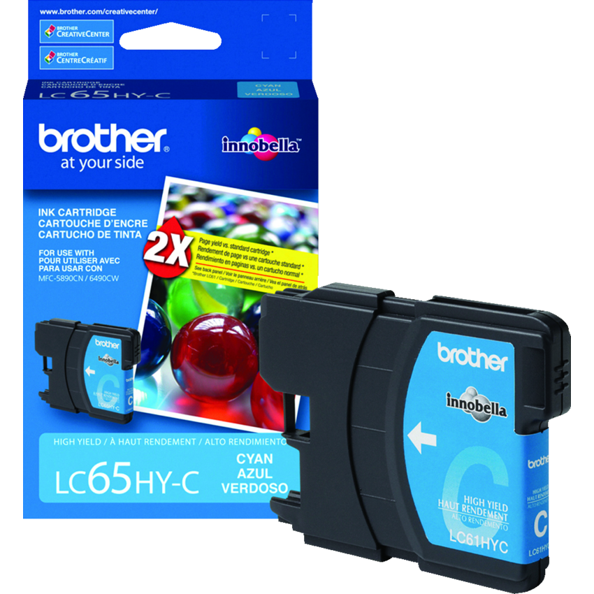 Brother Inkjet Cartridge High Yield LC65HYCS Cyan