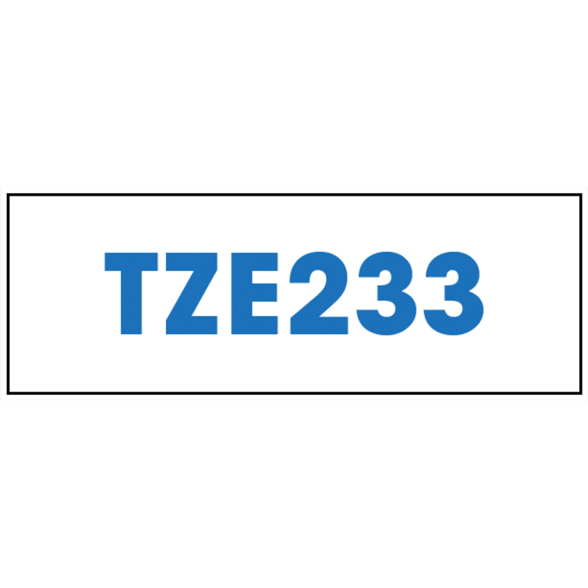 Brother® P-Touch® TZ Tape 1/2" Blue on White