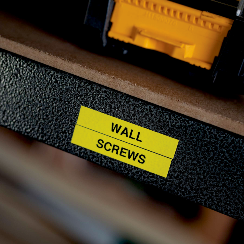 Brother® P-Touch® TZ Tape 1/2" Black on Yellow