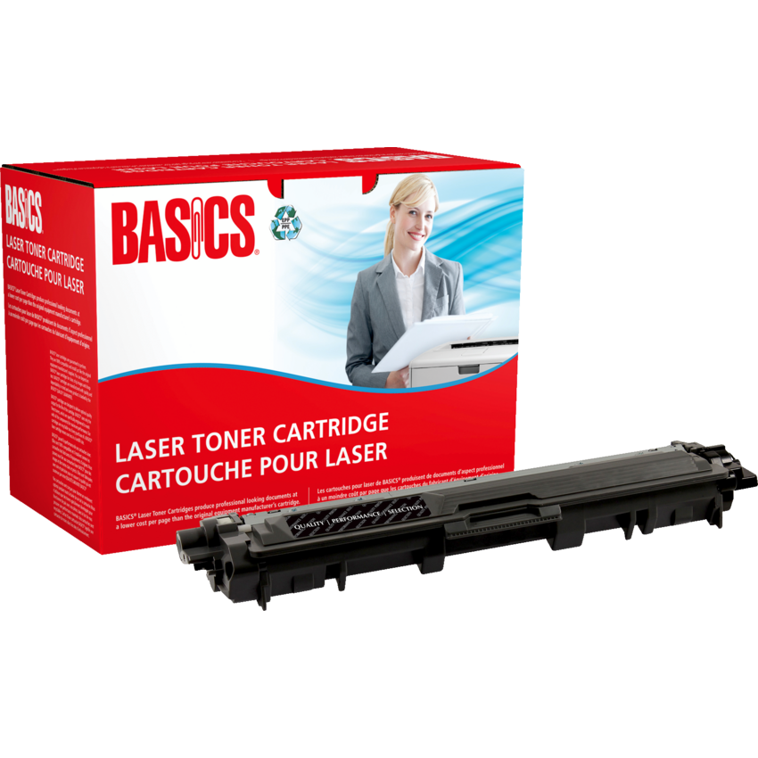 Basics® Remanufactured Laser Cartridge (Brother #TN221BK) Black