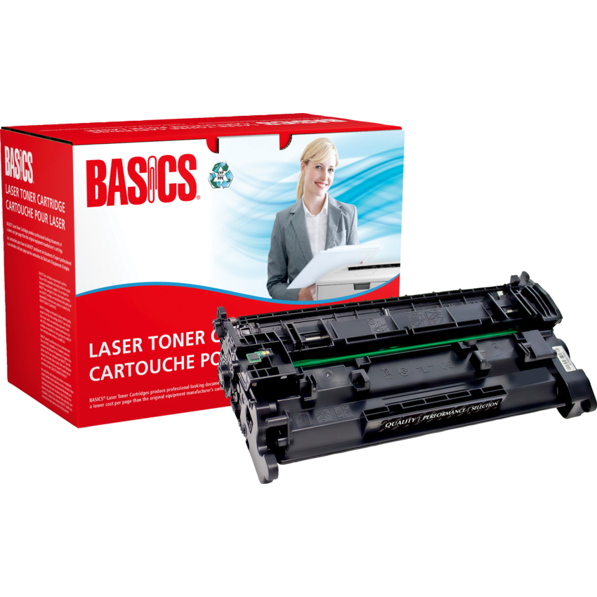 Basics® Remanufactured Laser Cartridge (HP CF226A)  Black
