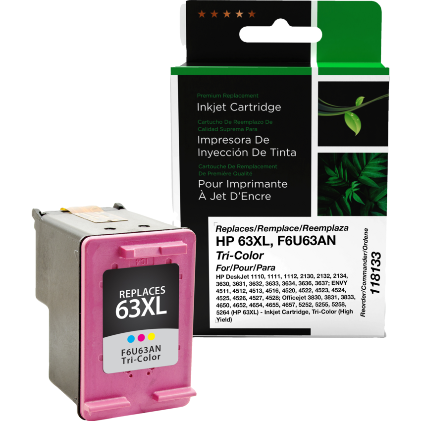 Clover Imaging Remanufactured Inkjet Cartridge HP - F6U63AN High Yield Tri-Colour