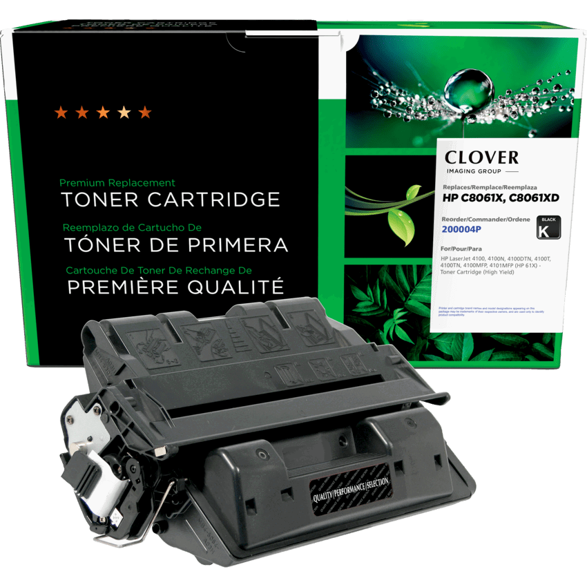 Clover Imaging Remanufactured Laser Cartridge (HP 61X) High Yield Black