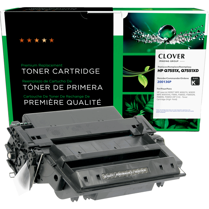 Clover Imaging Remanufactured Laser Cartridge (HP 51X) High Yield Black