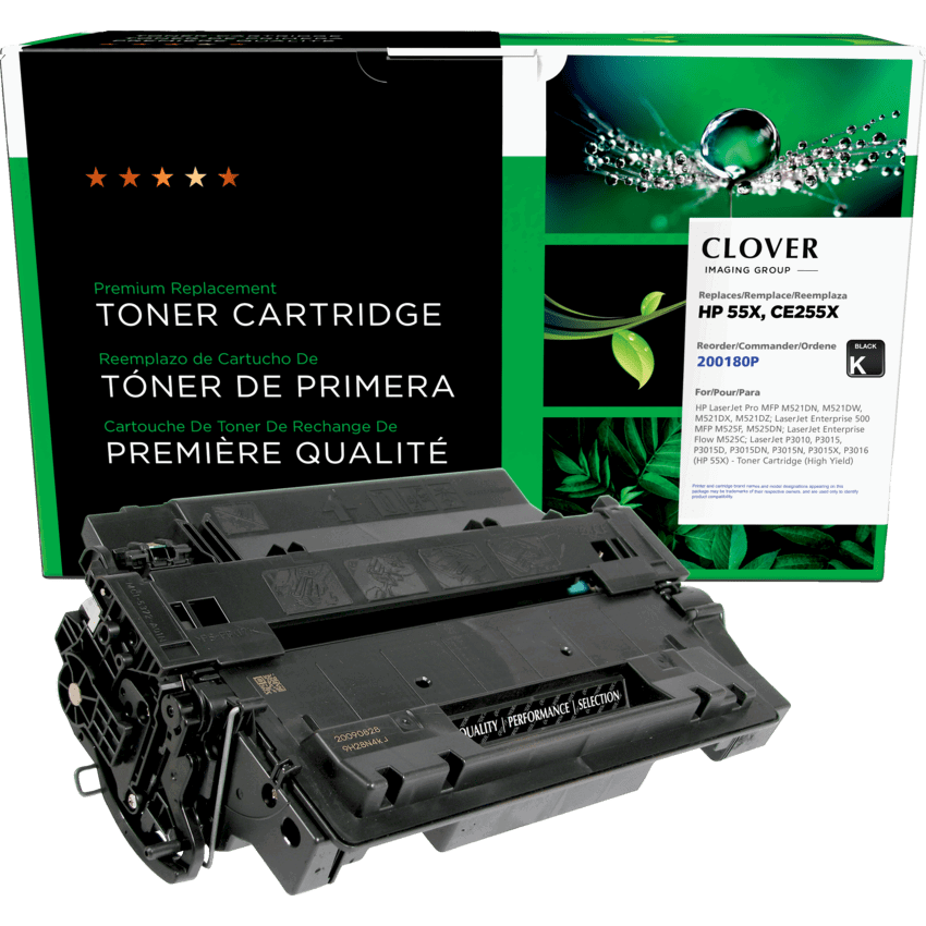 Clover Imaging Remanufactured Laser Cartridge (HP 55X) High Yield Black