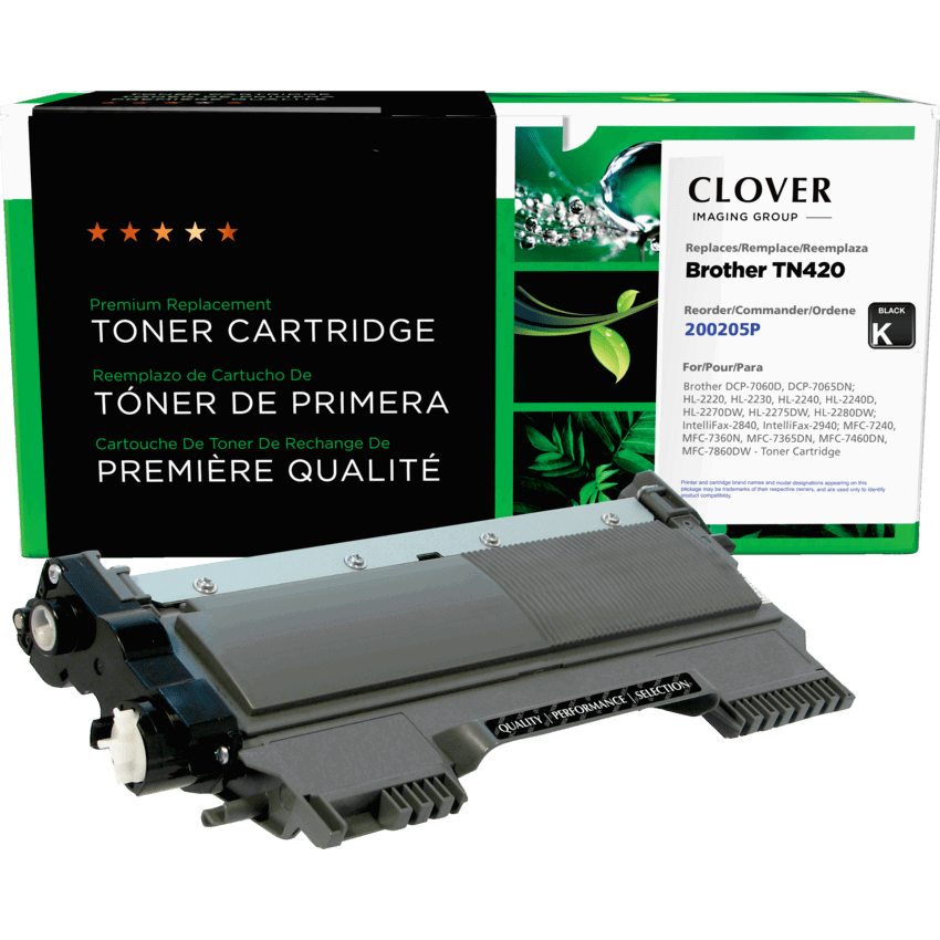 Clover Imaging Remanufactured Laser Cartridge (Brother TN420) Black