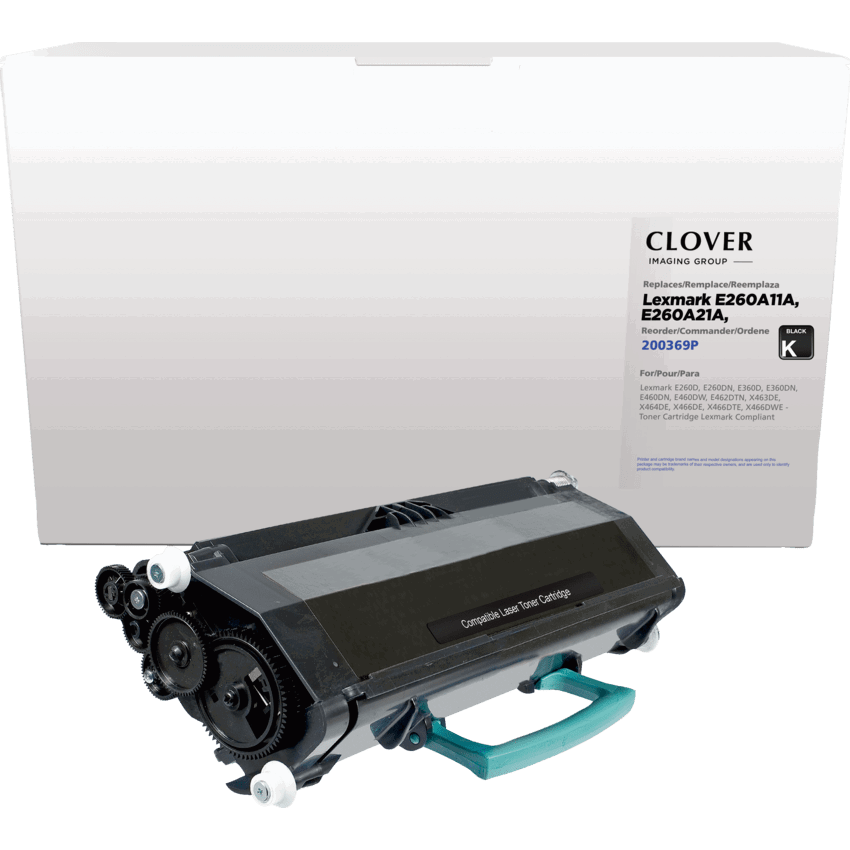 Clover Imaging Remanufactured Laser Cartridge (Lexmark E260) Black