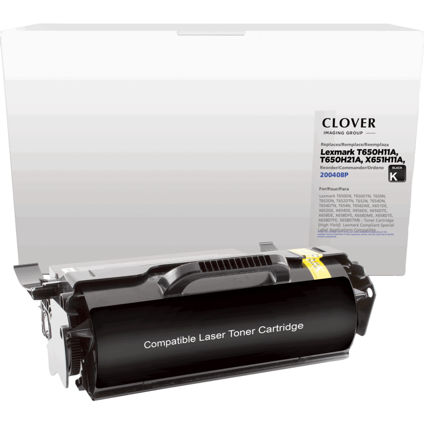 Clover Imaging Remanufactured Laser Cartridge (Lexmark T650) High Yield Black