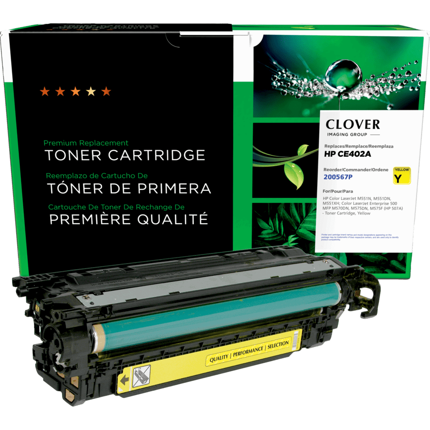 Clover Imaging Remanufactured Laser Cartridge (HP 507A) Yellow