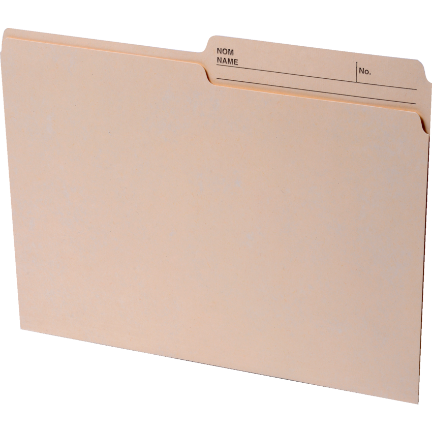 Basics® Recycled Reversible File Folders Letter Manila 100/box