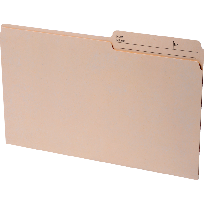 Basics® Recycled Reversible File Folders Legal Manila 100/box