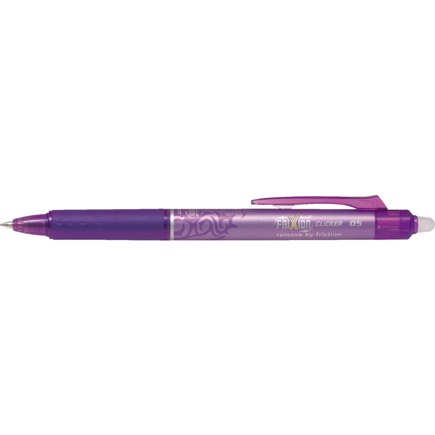 Pilot® FriXion® Ball Clicker Retractable Erasable Gel Pen 0.5 mm Purple