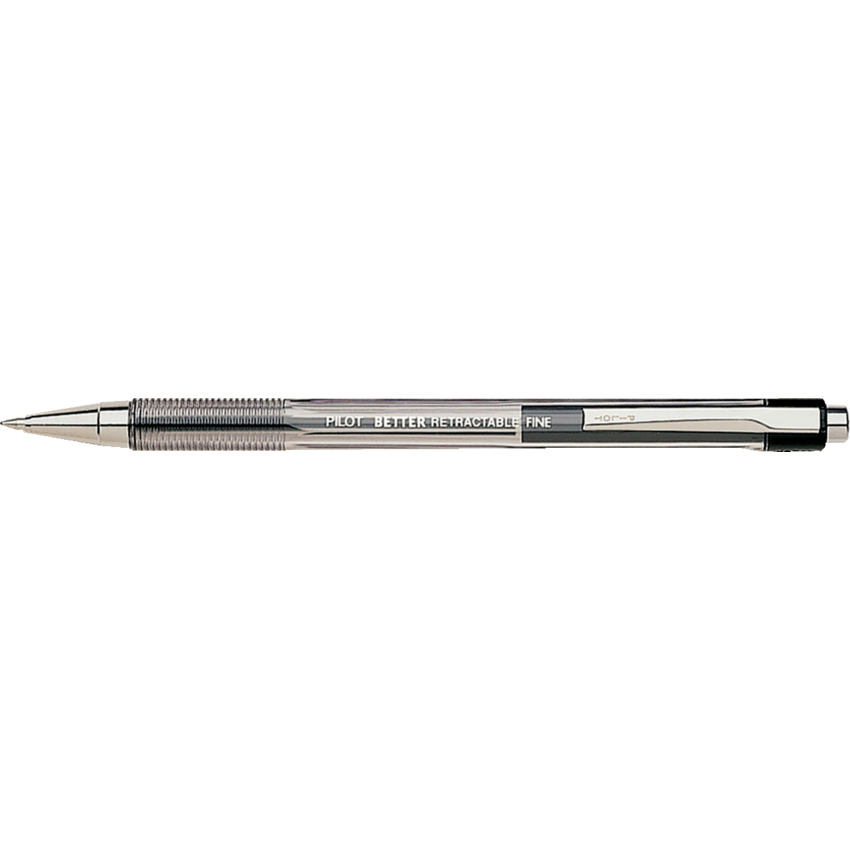 Pilot® BPS Better? Retractable Ball Point Pens Fine Point Black 5/pkg