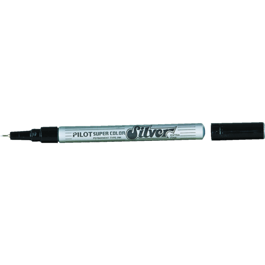 Pilot® Super Color Marker O/S Extra Fine Tip Silver