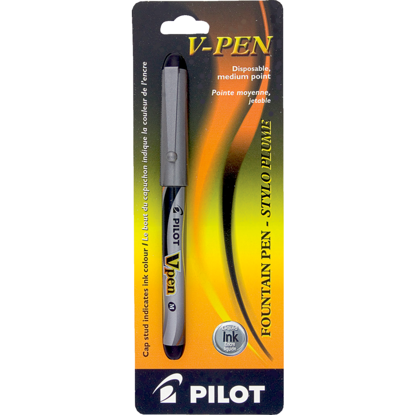 Pilot® V Pen Disposable Fountain Pen Black