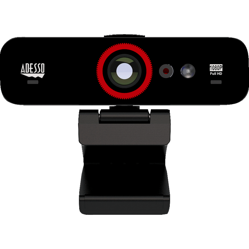 Adesso® Cybertrack F1 HD Webcam Black