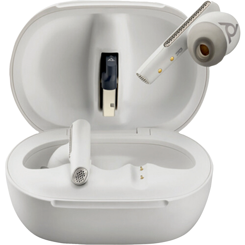 Poly Voyager Free 60+ UC Earbuds White Sand
