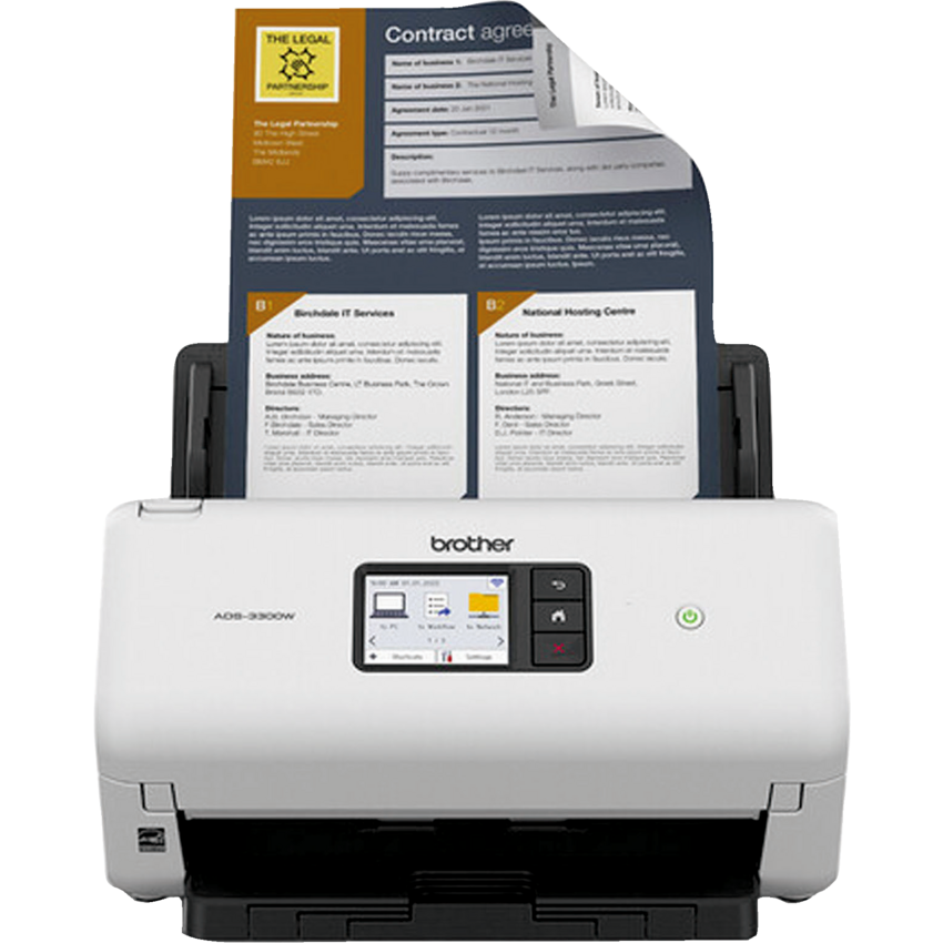 Brother ADS-3300W Wireless High-Speed Desktop Scanner