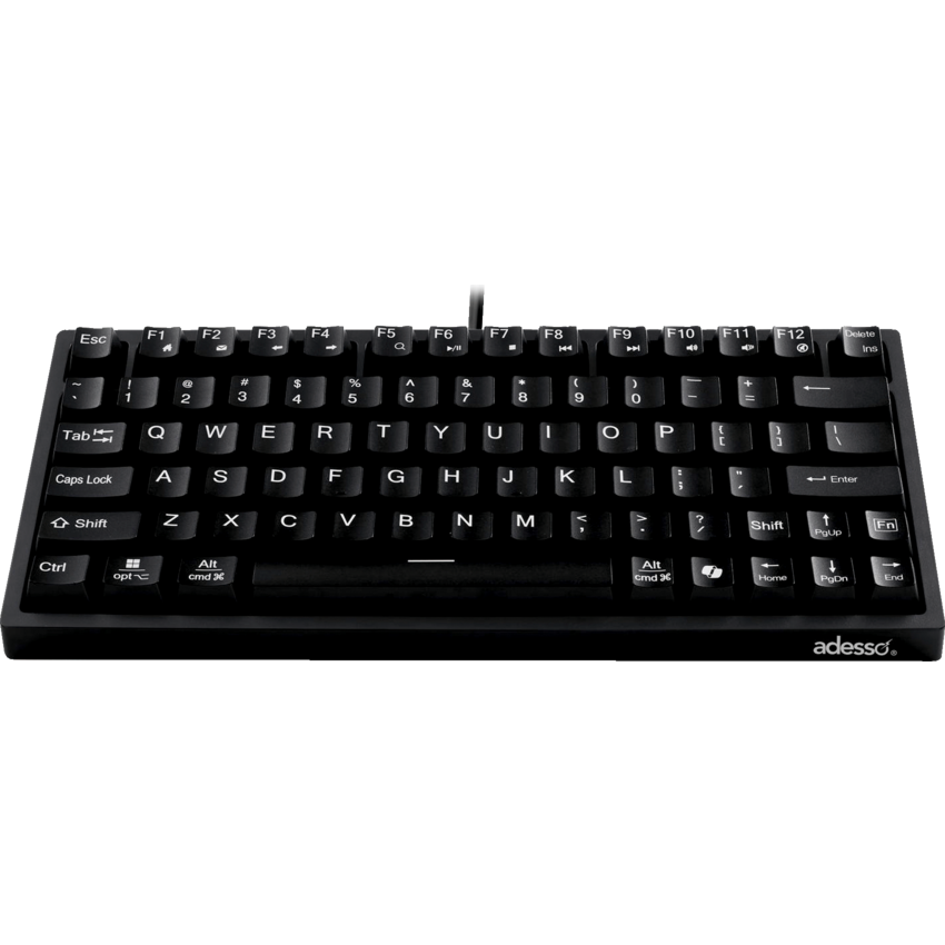 Adesso® Multi-OS Mechanical Compact Keyboard With CoPilot AI Hotkey USB Black