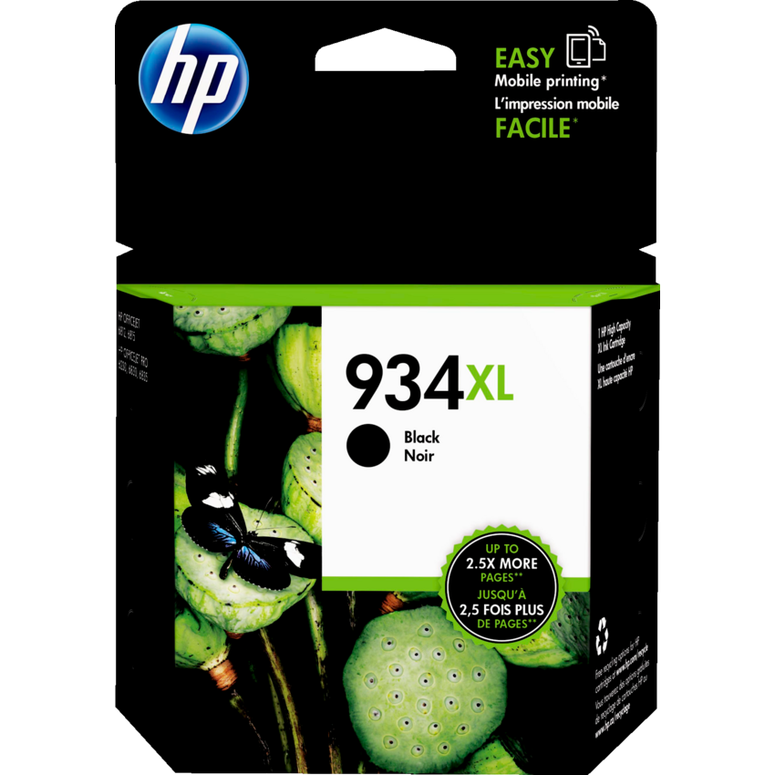 HP Inkjet Cartridge High Yield C2P23AN #934XL Black