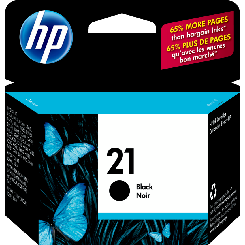 HP Inkjet Cartridge C9351AN #21 Black