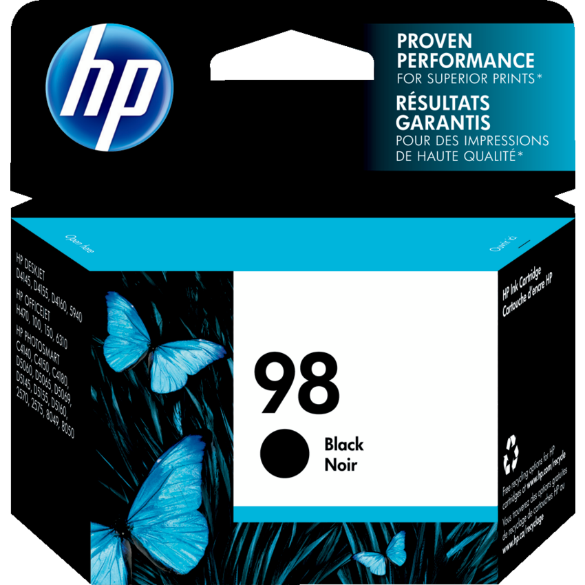 HP Inkjet Cartridge C9364WN #98 Black